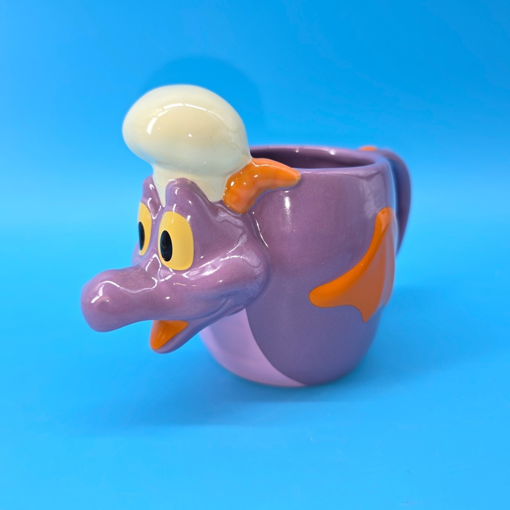 Disney Epcot Food & Wine Festival 2025 Figment Chef Figural Mug Purple Ceramic